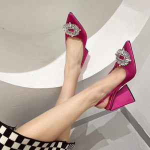 Z-r Triangle Heel Shoes With Multi Colors - Breakin.pk