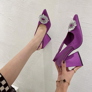 Z-r Triangle Heel Shoes With Multi Colors - Breakin.pk