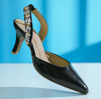 Parker Stone Slingback Heels Black
