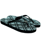 Coded Thin Black Flip Flop