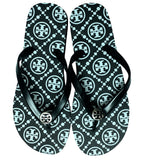 Coded Thin Black Flip Flop