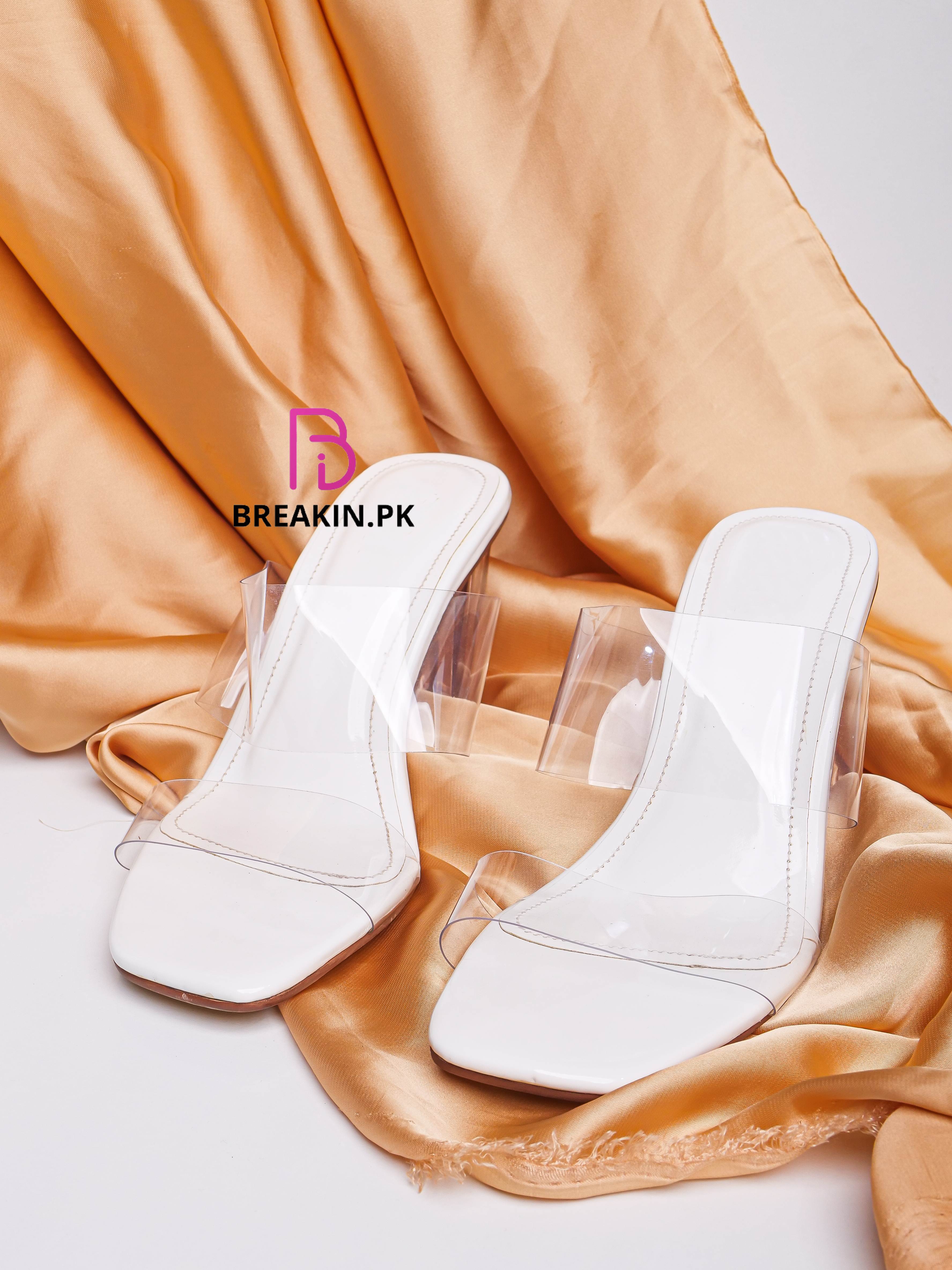 Clear Vincy Heel Nude