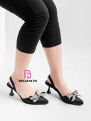 JC Kitten Heel Black