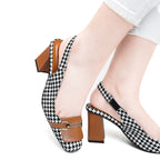 Checkered Slingback Mustard