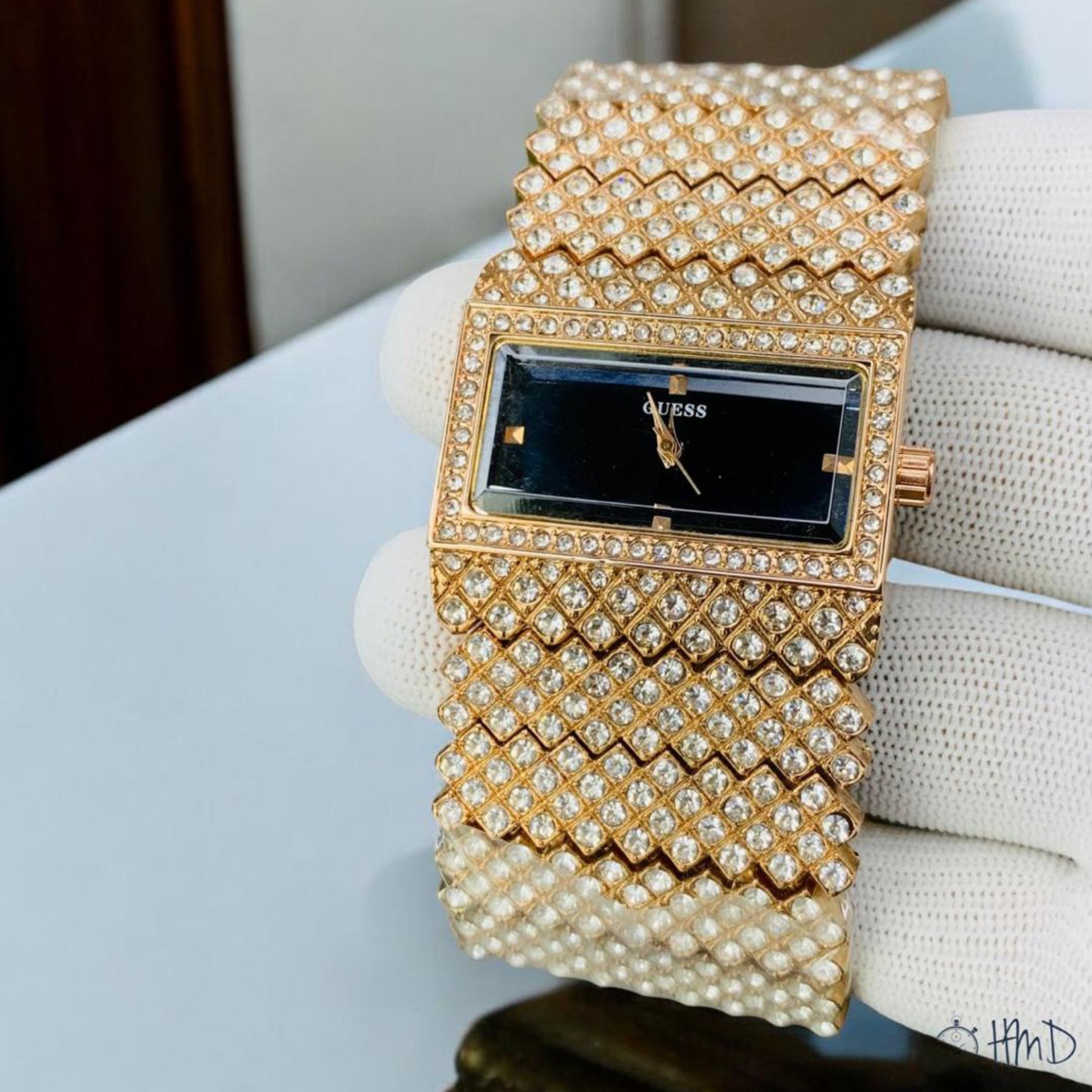G-C Braclet Rose Gold With Black Dial