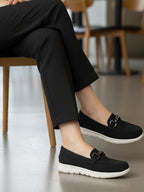 Tabby Moccasins - Black