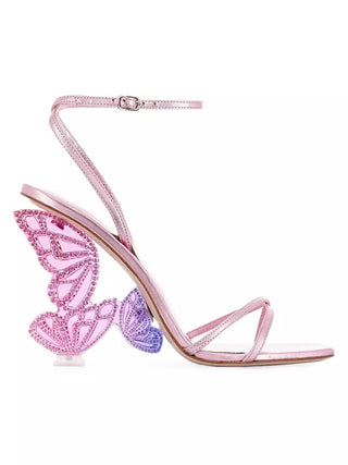 Pal-oma Butterfly Metaliic Sandals Pink