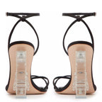 Pal-oma Butterfly Metaliic Sandals Black