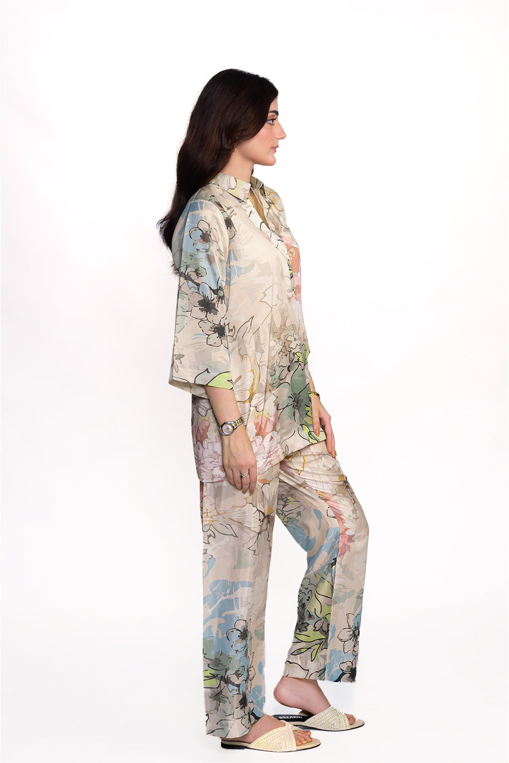 CASSIA FLORAL PRINTED CREPE LAWN CO-ORD SET