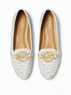 M-K Ballerina Flats White
