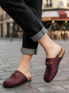 Angora Mules - Maroon