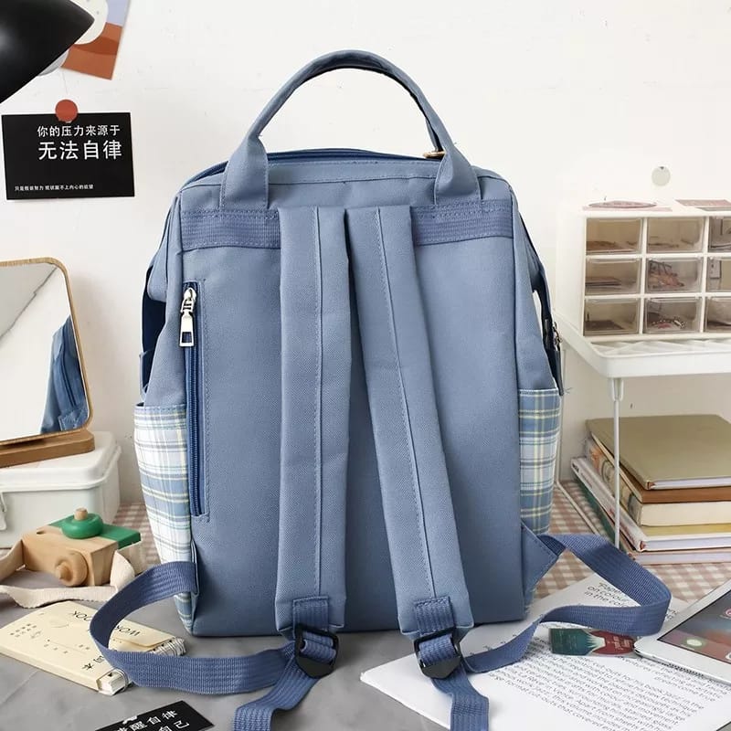 4 Piece bag pack Blue - Breakin.pk