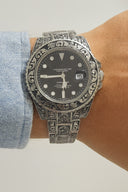 Engraved Black Dial