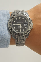 Engraved Black Dial