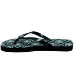 Coded Thin Black Flip Flop