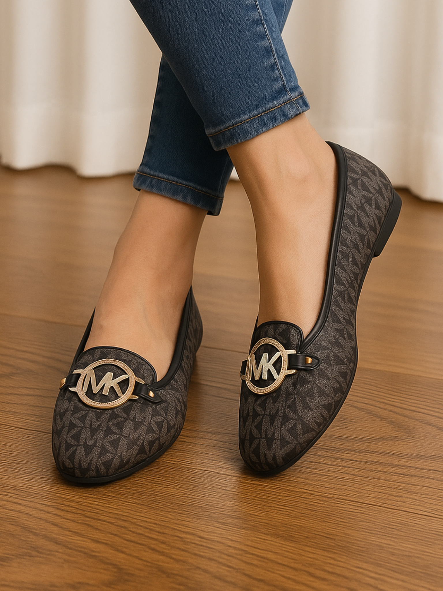 M-K Ballerina Flats - Black
