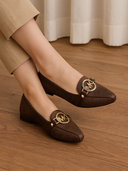 M-K Ballerina Flats - Brown