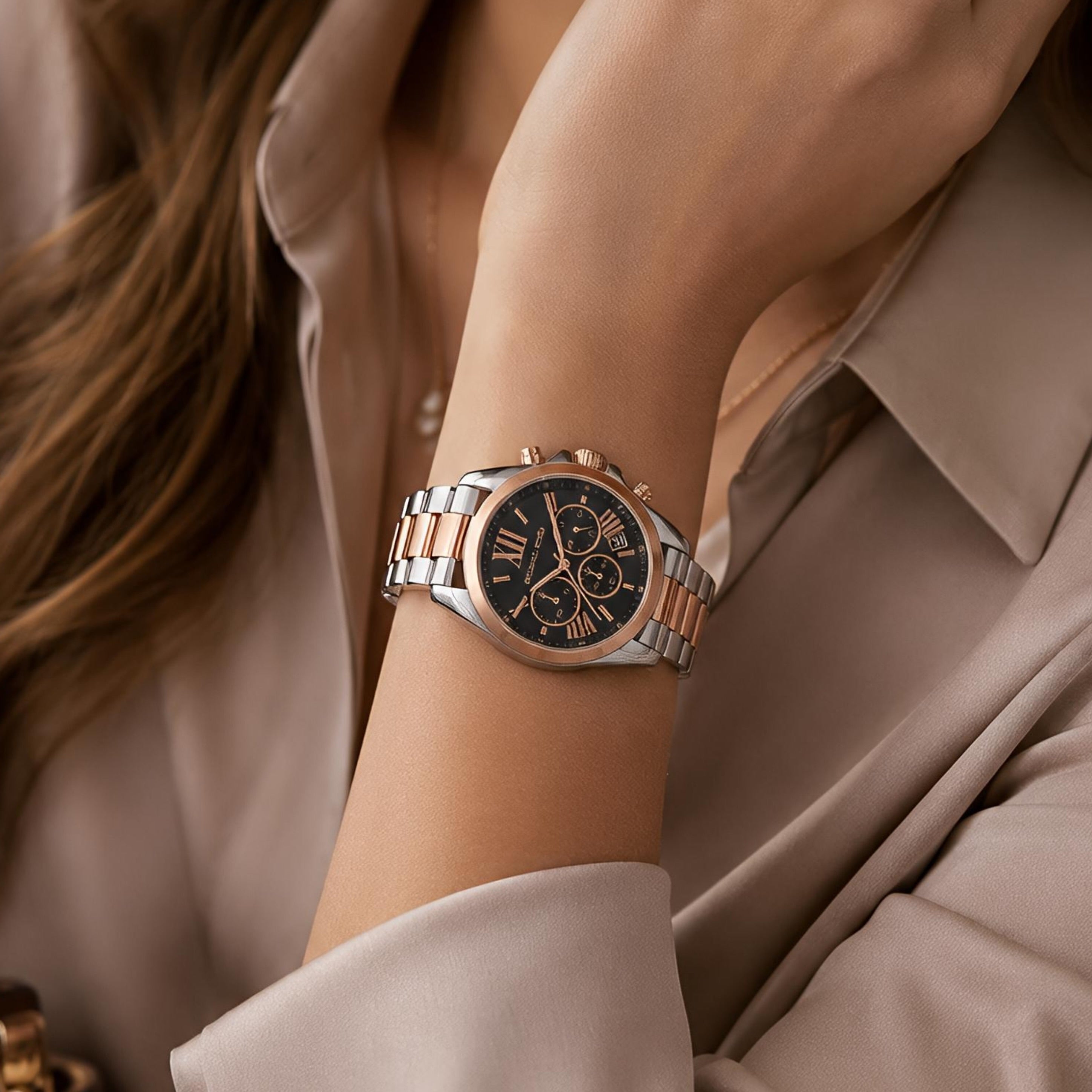 Bradshaw Rose Silver With Black Dial