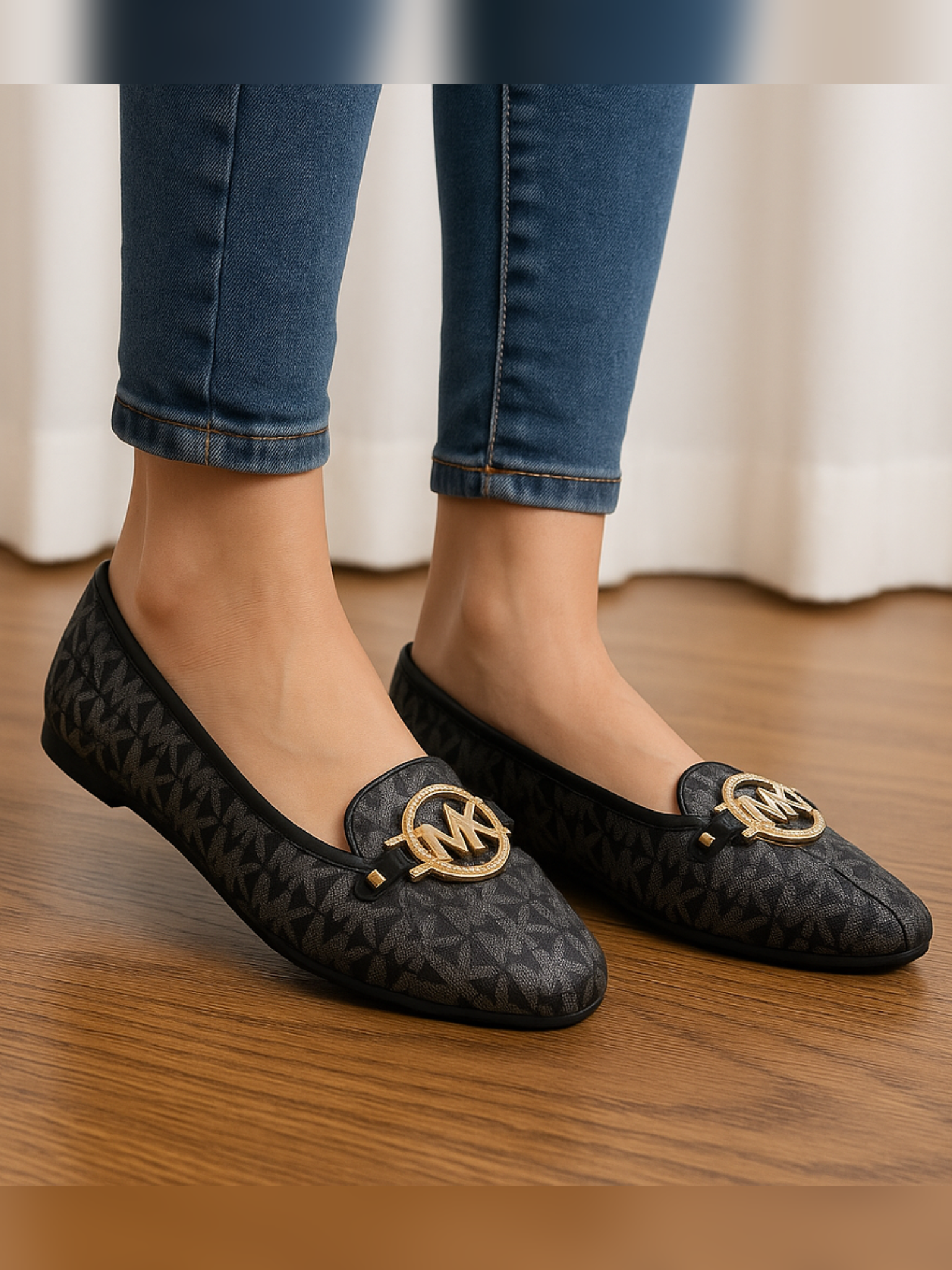 M-K Ballerina Flats - Black