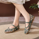 Ballerinas with Decorative Flowers - Green