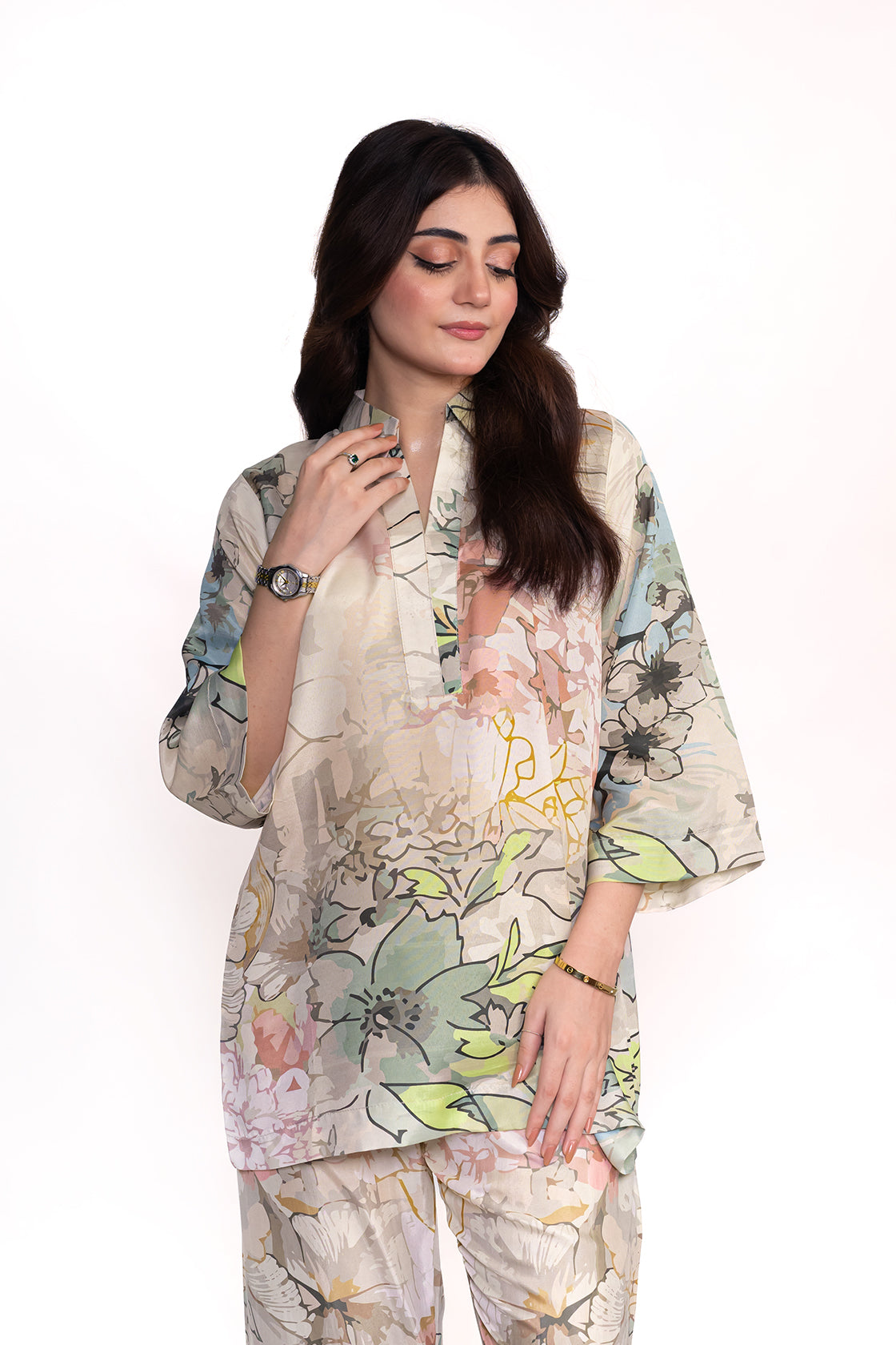 CASSIA FLORAL PRINTED CREPE LAWN CO-ORD SET