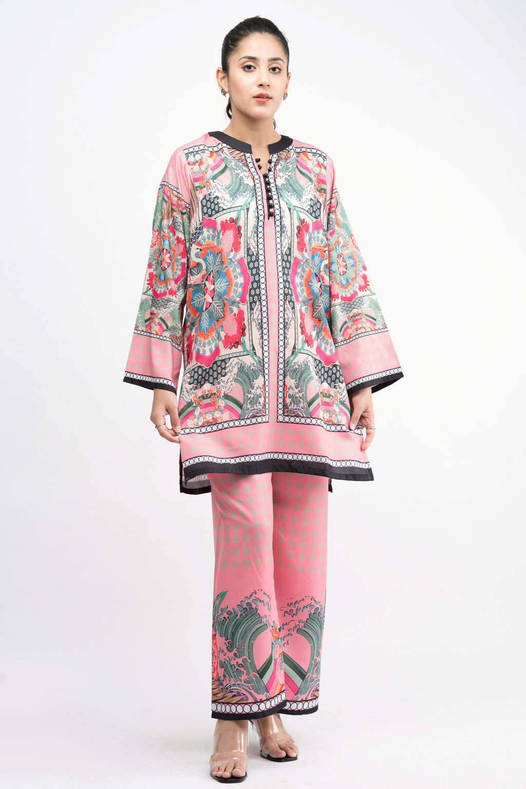 BREEZY ENSEMBLE CREPE LAWN CO-ORD SET