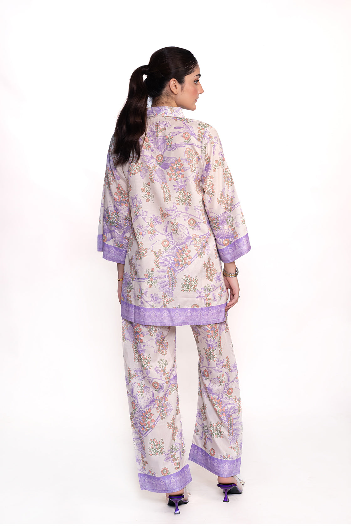 WISTERIA FLORAL PRINTED CREPE LAWN CO-ORD SET