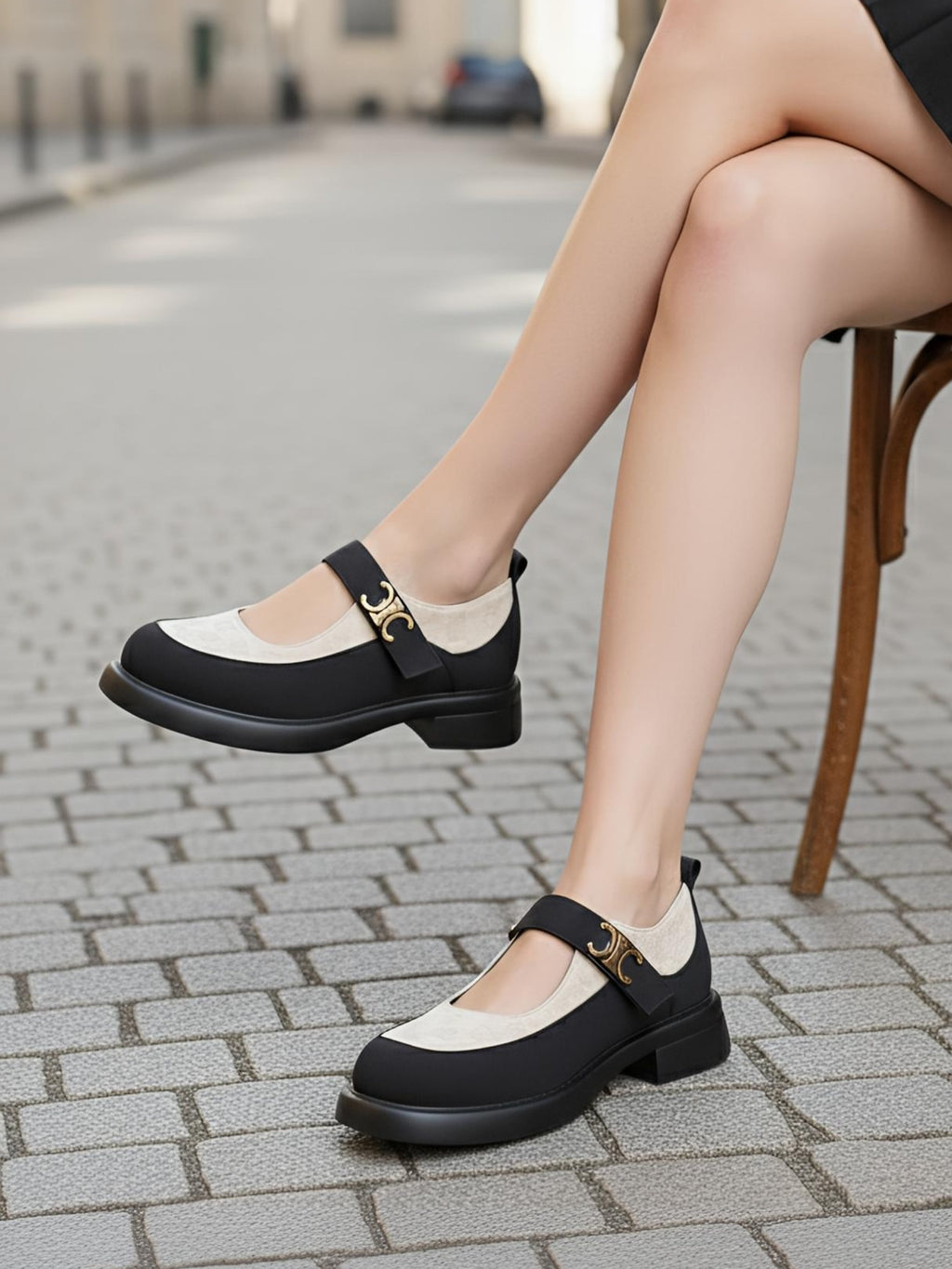 Suede Loafer - Beige