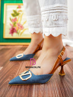 Dahlia Denim heel