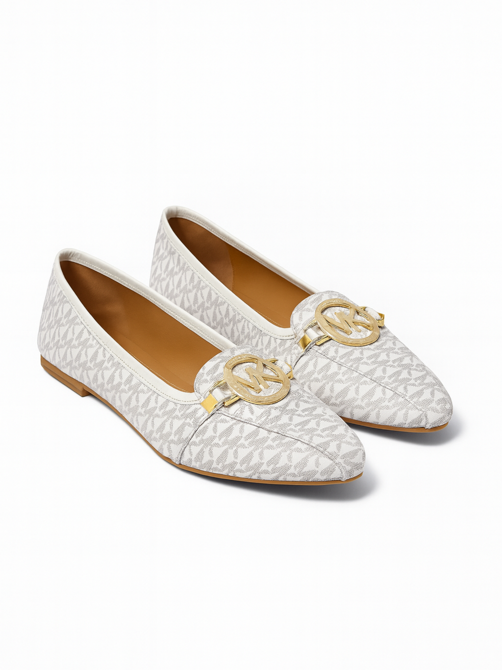 M-K Ballerina Flats White