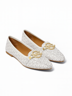 M-K Ballerina Flats White