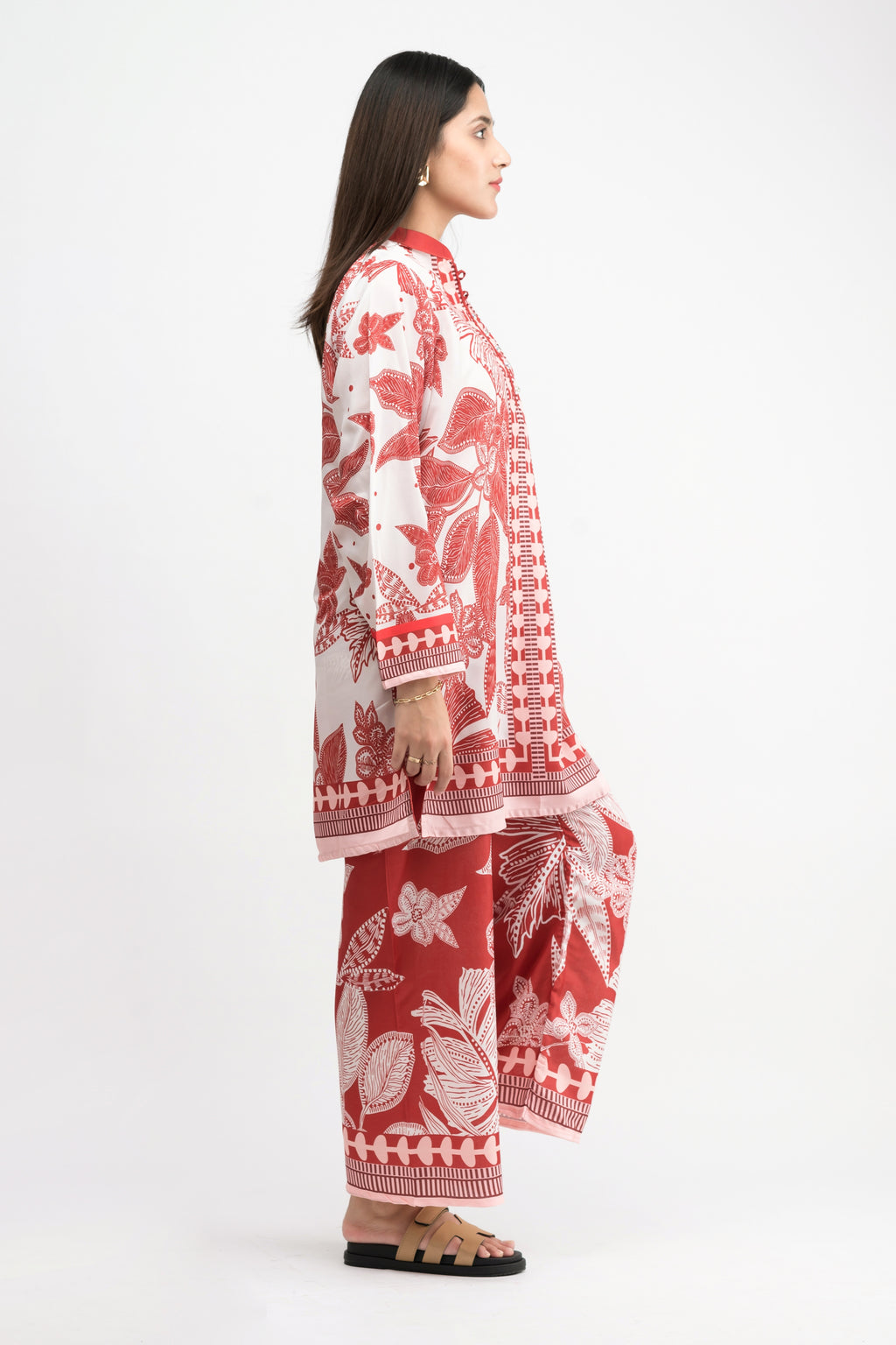 CLARA FLORAL PRINTED CREPE LAWN CO-ORD SET