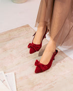 Tai knot heel Maroon