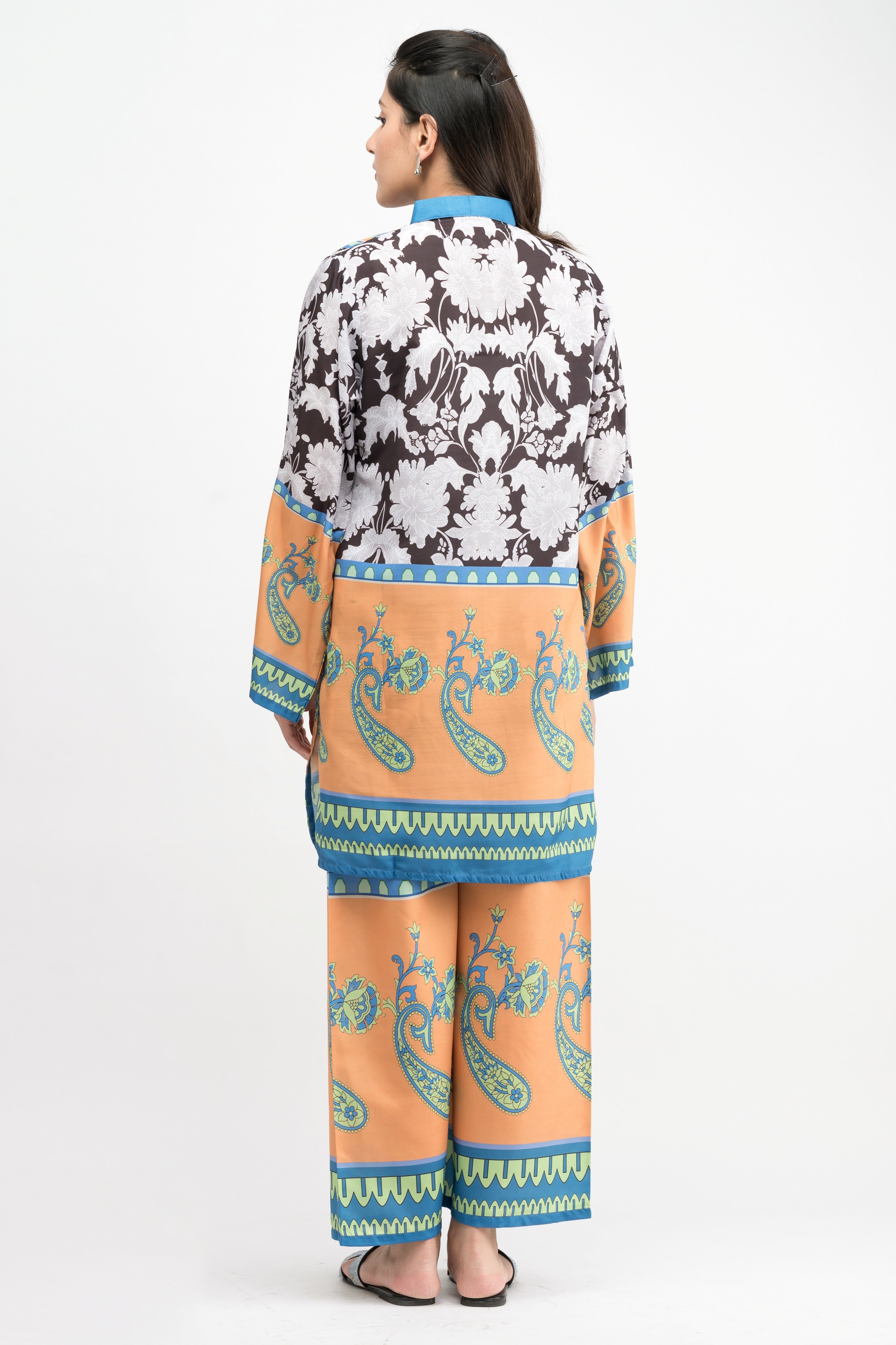 WILLOW PRINTED CREPE LAWN CO-ORD SET