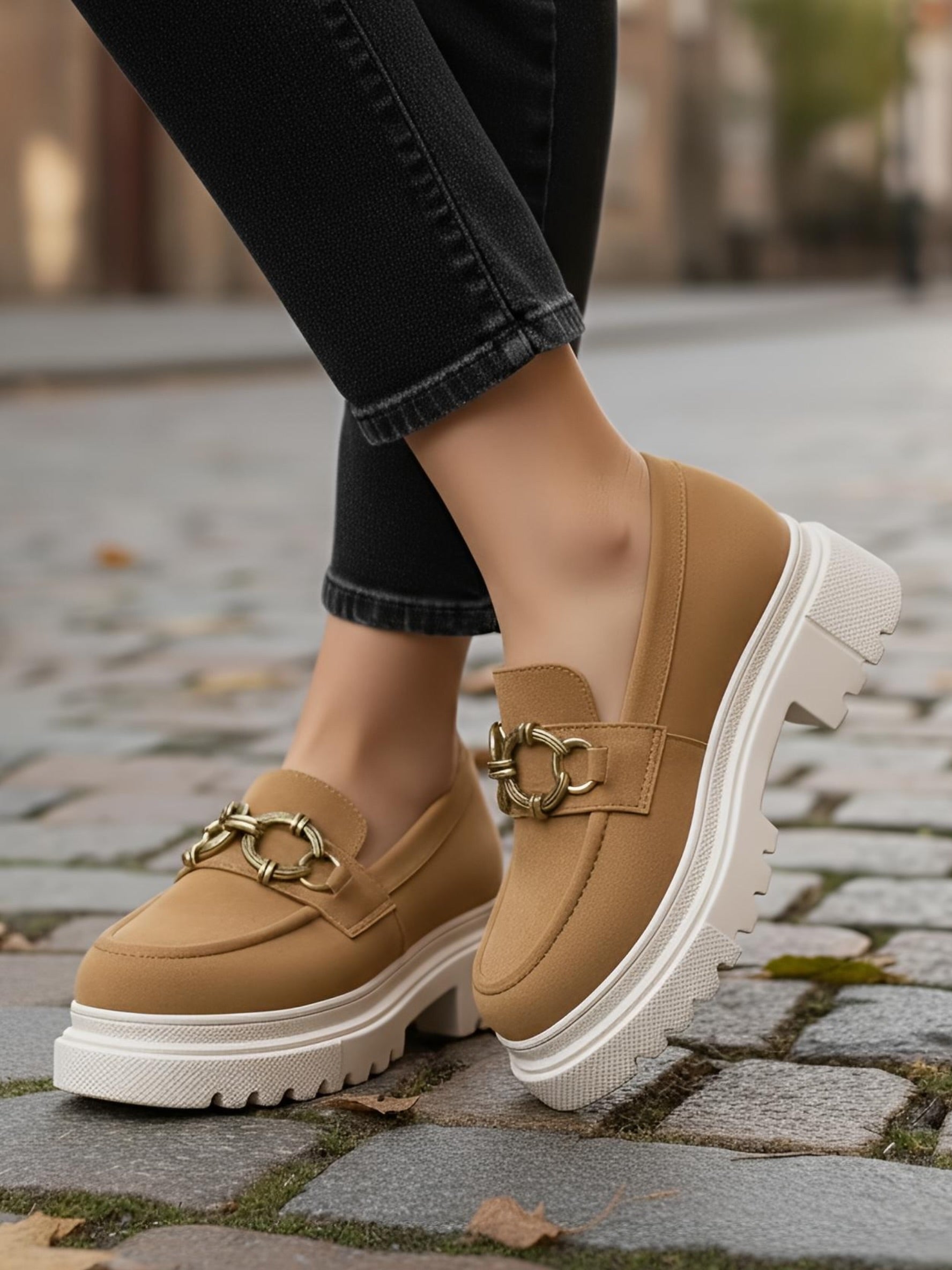 Chunky Loafers - Mustard