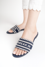 Breakin Embroidery - Blue