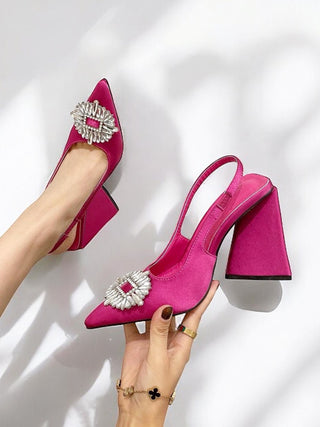 Z-r Triangle Heel Shoes Pink