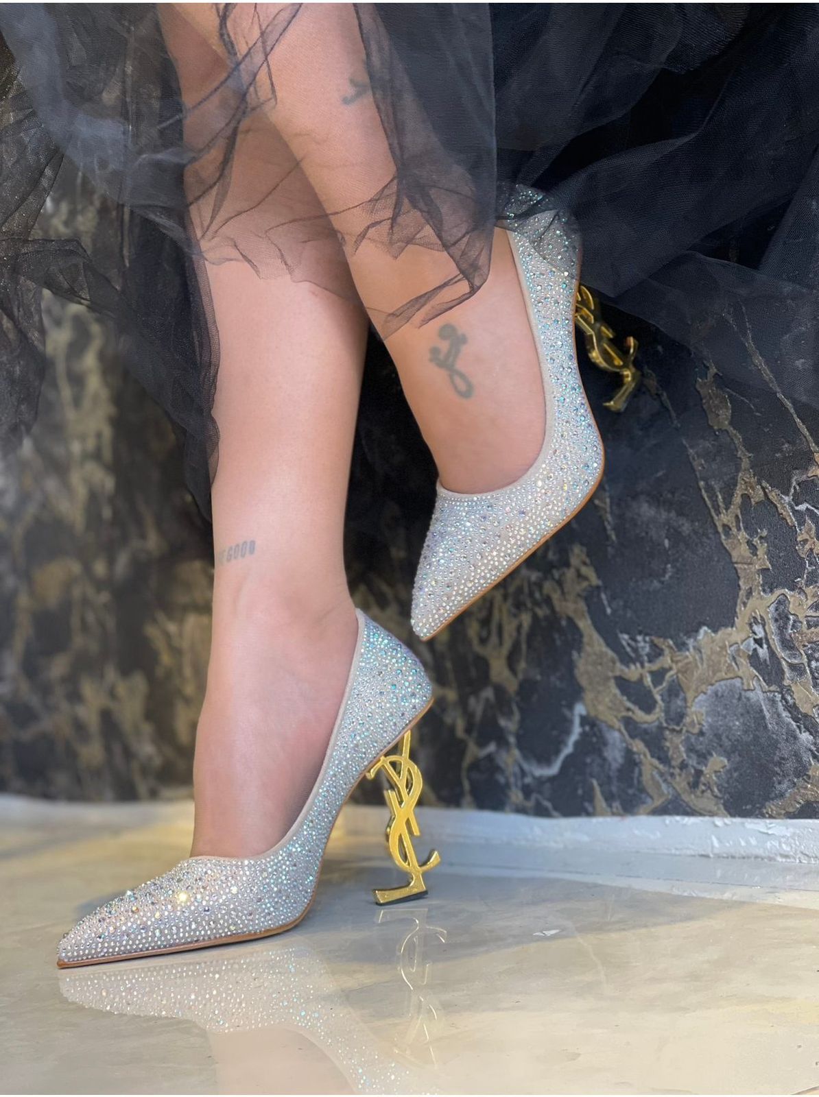 Opyum Coat Shoe Silver Stone