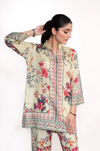 CAMELLIA FLORAL PRINTED CREPE LAWN CO-ORD SET