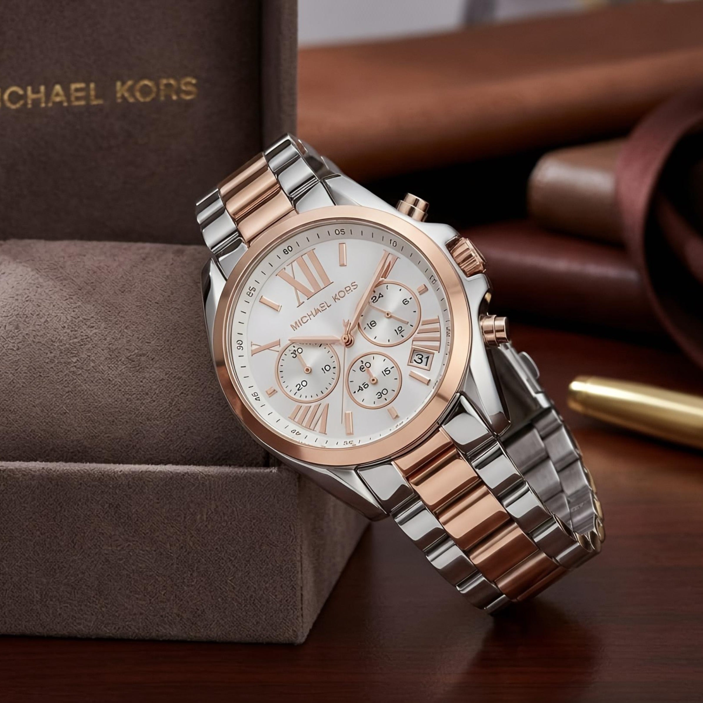 Bradshaw Rose Silver With White Dial