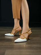 Rockstud Stiletto Pumps - White