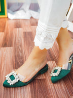 Gemstone Sandle Green