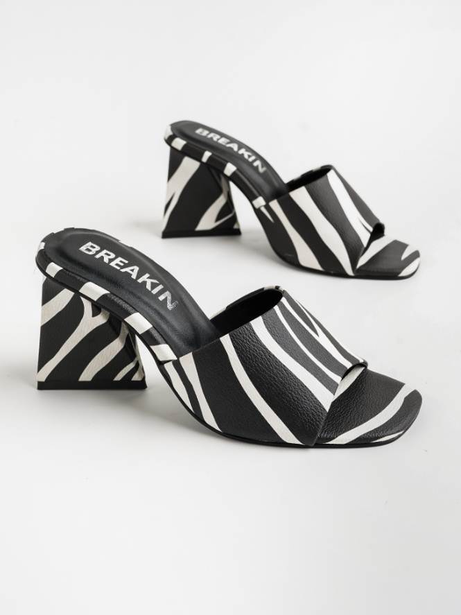 Zebra Triangle heel Combo