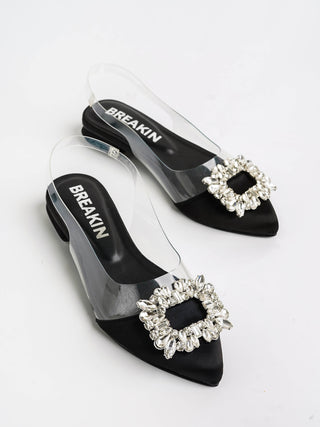 Gemstone Sandle Black