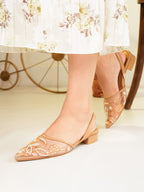 Remi Pearl Embroidery - Nude