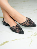 Remi Pearl Embroidery - Black
