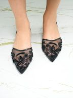 Remi Pearl Embroidery - Black
