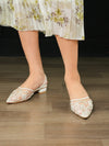 Remi Pearl Embroidery - White
