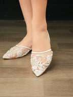 Remi Pearl Embroidery - White