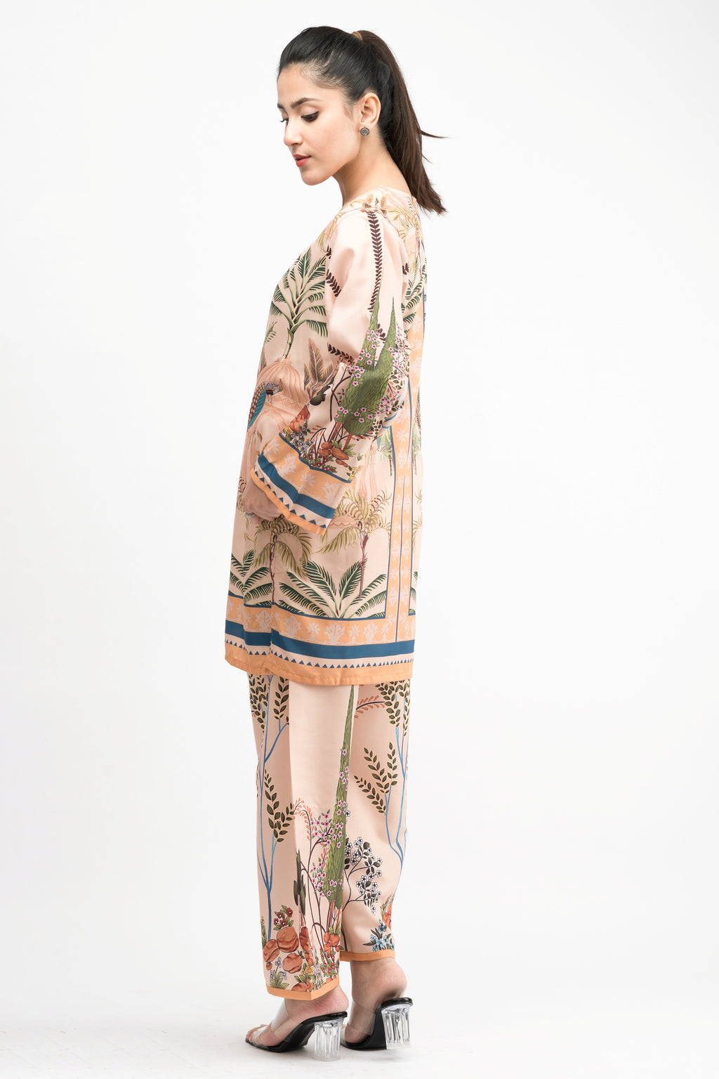 MARFA VIBRANT CREPE LAWN CO-ORD SET